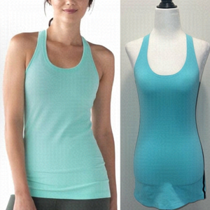 LULULEMON blue cool racer back tank top size 0/2